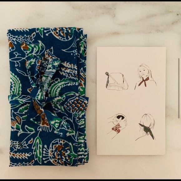 SEZANE FRANCE Scarf Bandana Handkerchief - Picture 7 of 10